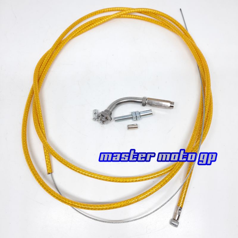 Tali Gas Spontan Serat thailand Domino Kabel gas serat 190cm Universal beat - nouvo - mio - xeon - nouvo - klx - vario - Rxking - Vixion - satria fu - cb - sonic - ninja