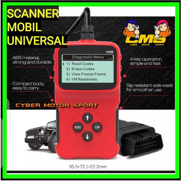 Scanner deteksi kerusakan mobil. Scanner OBD2 . check engine scanner