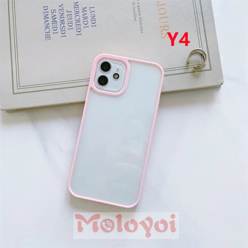 Soft Case TPU Transparan Shockproof Ultra Tipis Warna Polos Untuk IPhone 7 8 Plus 11 12 13 Pro MAX X XR XS MAX 6 6s Plus SE 2020