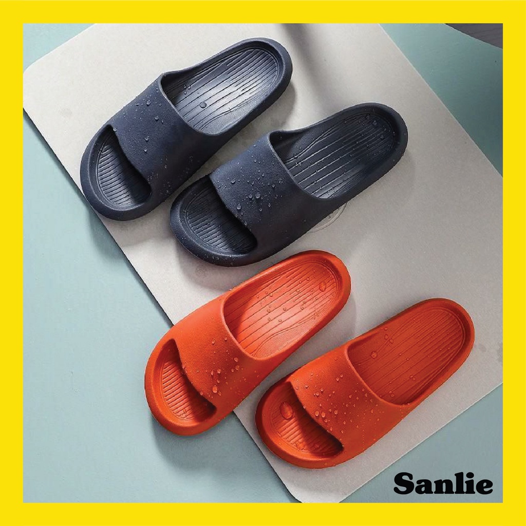 Sanlie Sandal Pria Polos Sandal Slide Pria Sendal Polos Cowok Slipon Sendal Selop Cowok 535