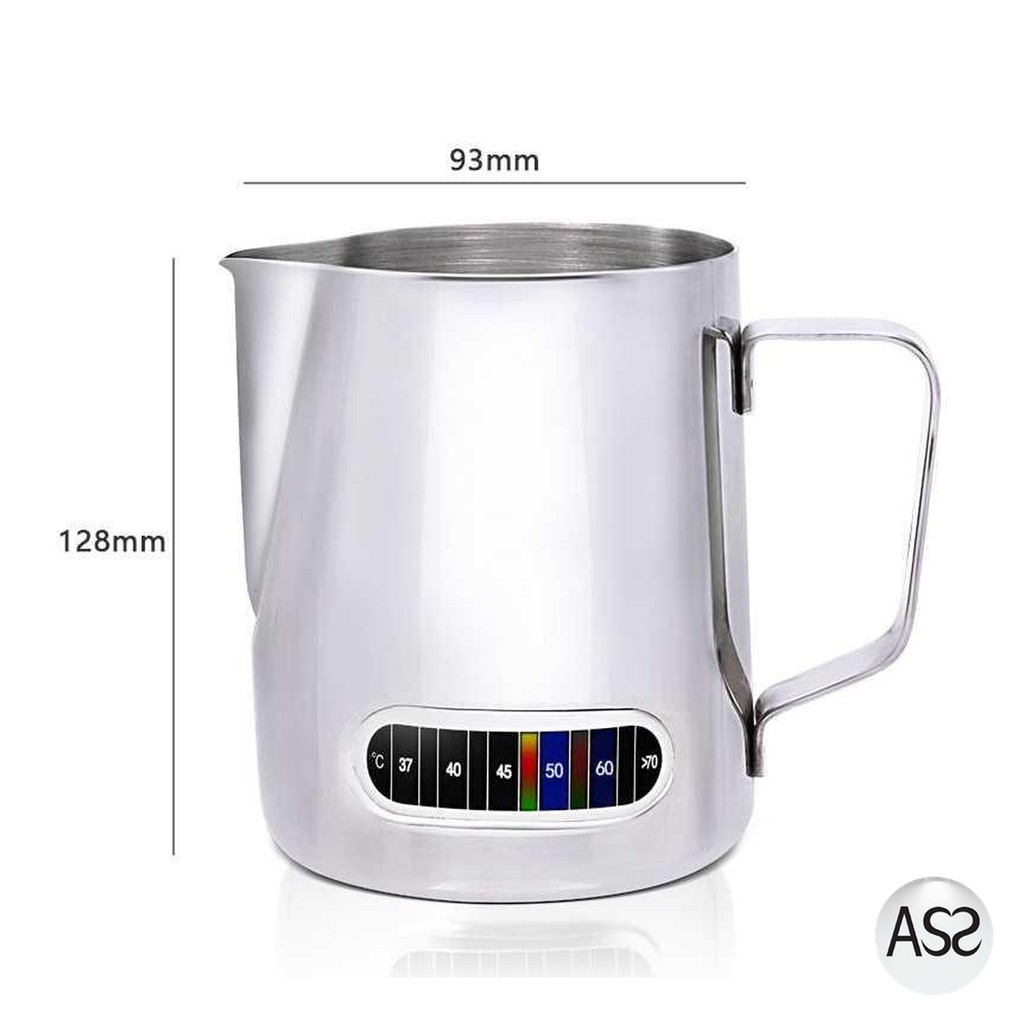 ASS Shop - Leeseph Teko Kopi Espresso Latte Art 600ml with Thermometer