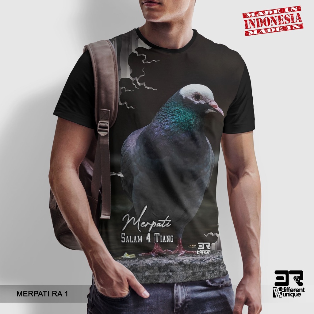 [ COD ] KAOS PRINTING GAMBAR BURUNG MERPATI  RA 1 - BAJU  HEWAN BINATANG JAPATI DARA HIAS BALAP DIST