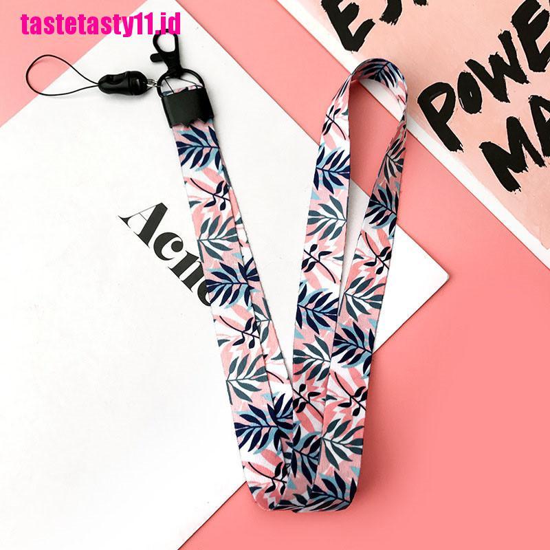 【TTID】leaves neck strap lanyards for keys id card phone straps holder diy hang