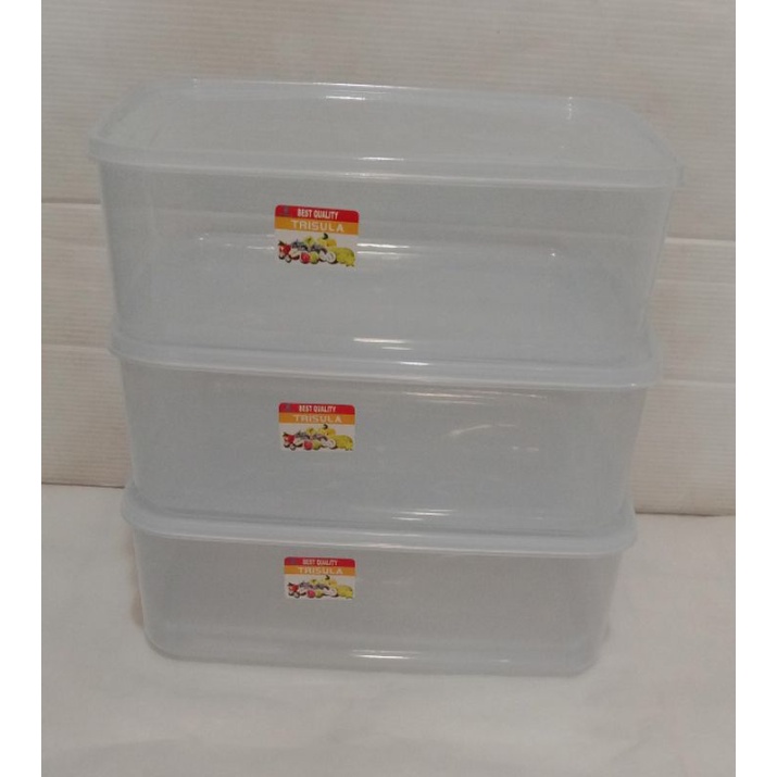 food box 3500ml plastik/ kotak makan 3,5L/ tempat donat/ container tebal