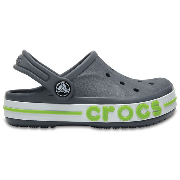 Sandal Crocs Baya Clog Kids / Baya Clog / Sandal Anak / Sandal Anti Licin / Baya Clog - Gray -207019-0GX