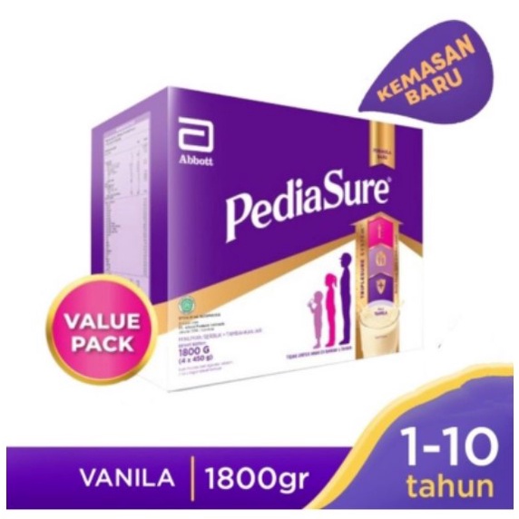 Pediasure Vanila 1800gr 1800 gram Susu Formula Nutrisi Pertumbuhan Anak