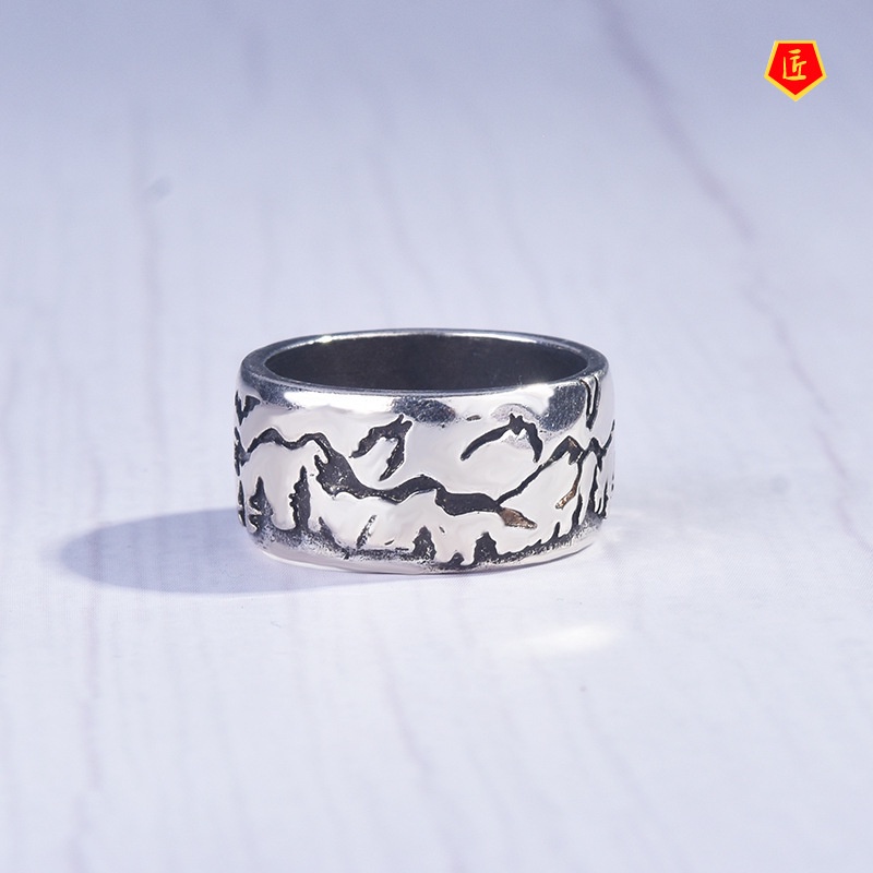 [Ready Stock]Creative Personality Carved Royal Castle Ring