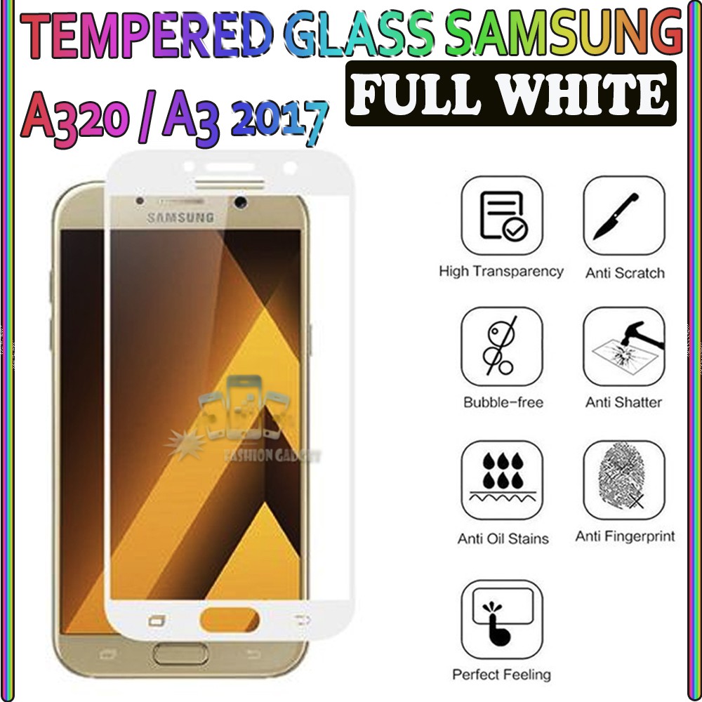 TEMPERED GLASS SAMSUNG A10 /SAMSUNG A20/ SAMSUNG A3/ SAMSUNG A30 / SAMSUNG A310/ SAMSUNG A320 / SAMSUNG A3 2017 / SAMSUNG A5 / SAMSUNG A510 ANTI GORES KACA TEMPER GLASS - CLEAR