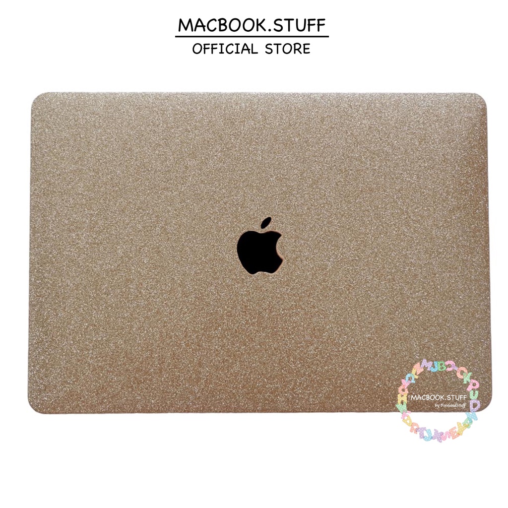 MACBOOK Case SPARKLE CHAMPAGNE NEW AIR PRO RETINA 11 12 13 14 15 16 INCH NON /  WITH CD ROOM / TOUCHBAR / TOUCH ID / M1 2020 2021 2022