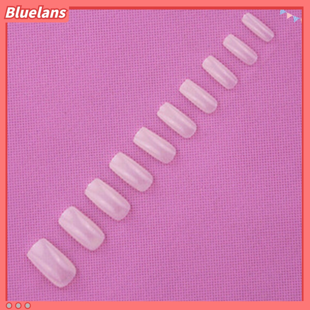 (In Stock) Kacamata Hitam Lensa Warna Warni ♡500pcs / Set Kuku Palsu Full Cover Bahan Akrilik Untuk Manicure DIY