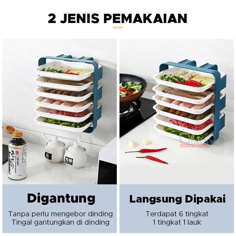 RAK SUSUN GANTUNG DAPUR SERBGUNA OLL-1155