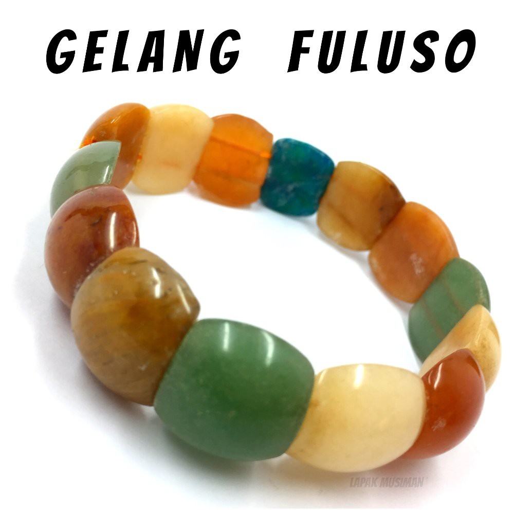 [Bayar di Tempat] GELANG BATU FULUSO - GELANG HOKI - ASLI NATURAL