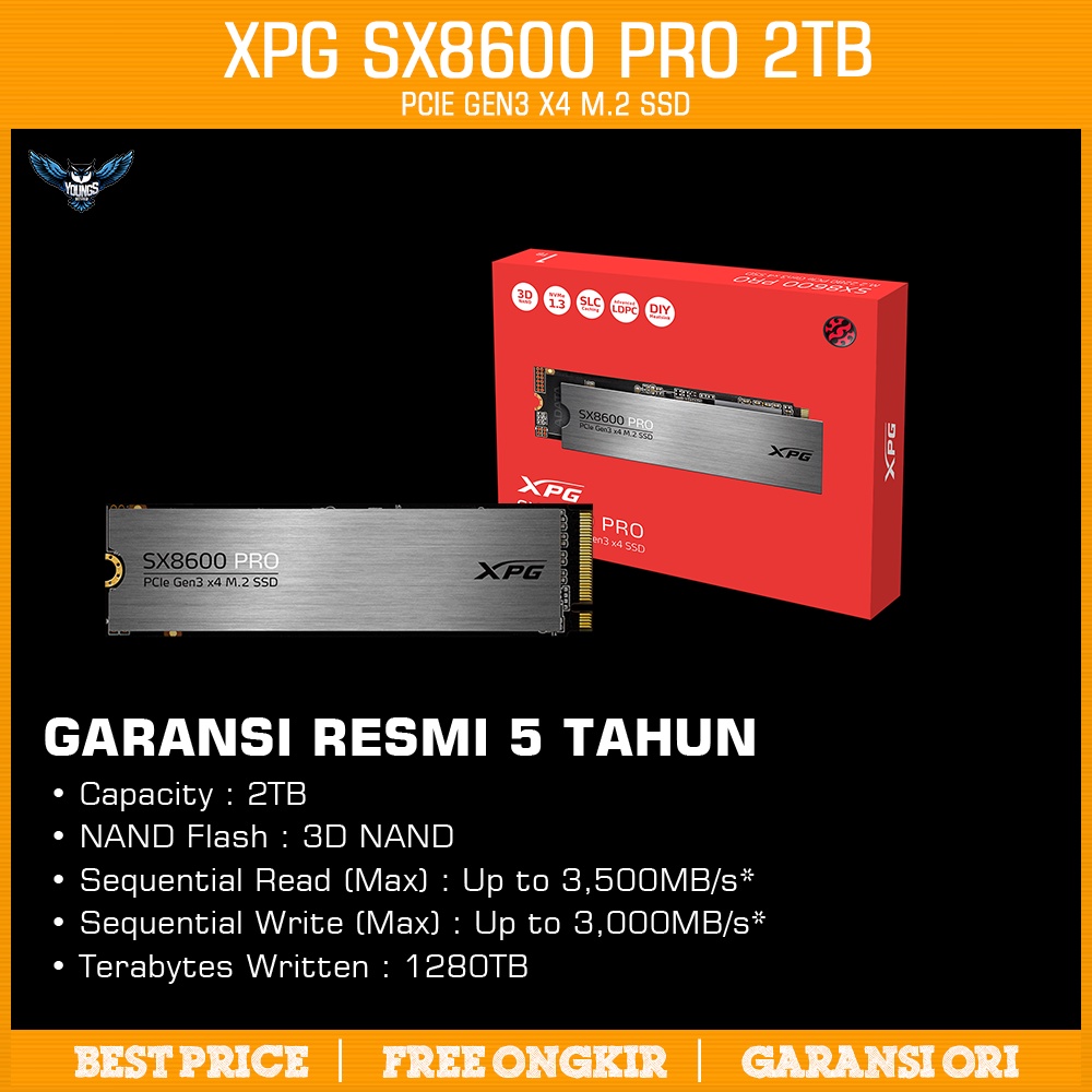 SSD ADATA XPG SX8600 PRO 2TB - SSD M.2 NVMe PCIe Gen 3x4