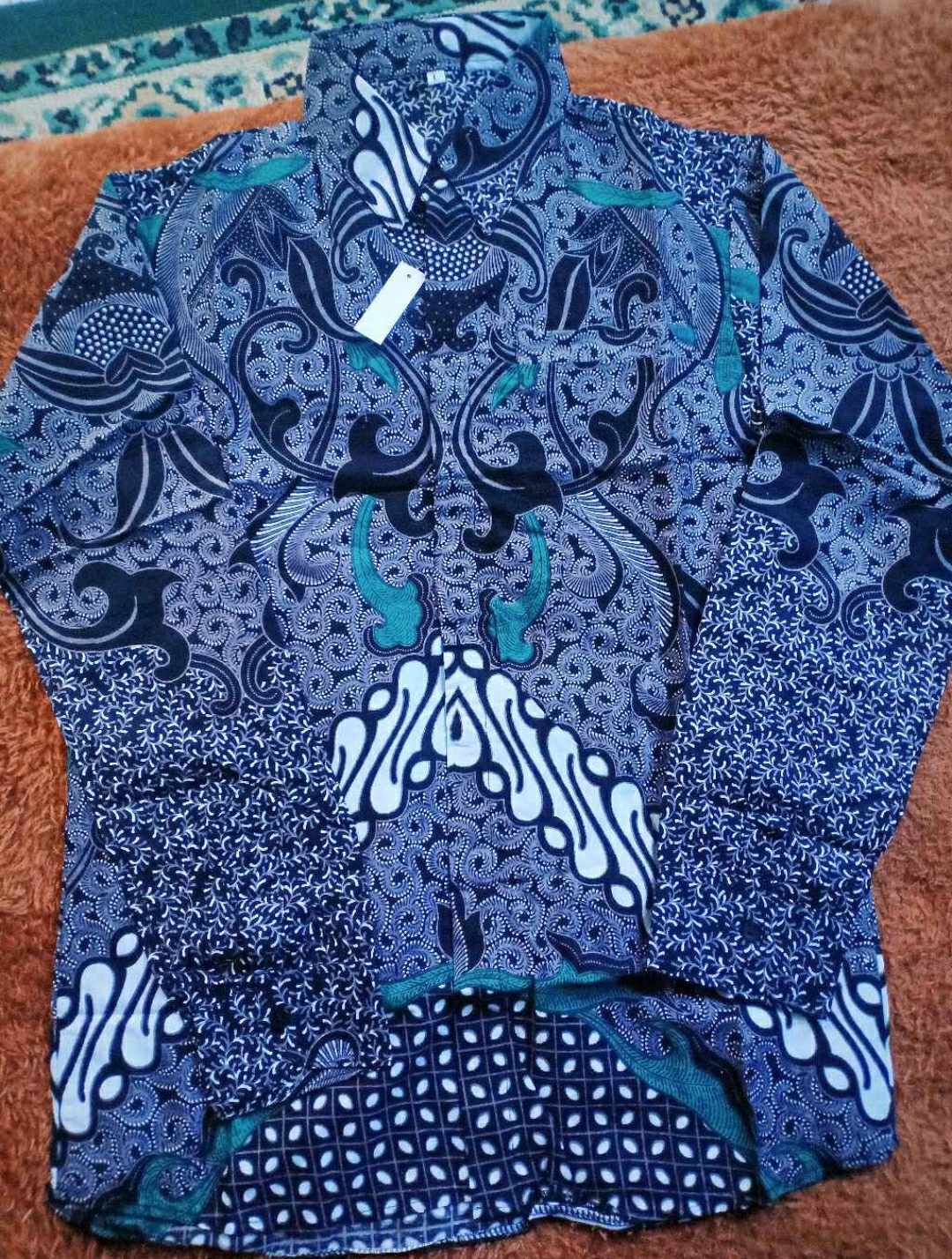 (bisa Cod) Hem Kemeja Batik Pria Slim Fit Modern Mewah Kualitas