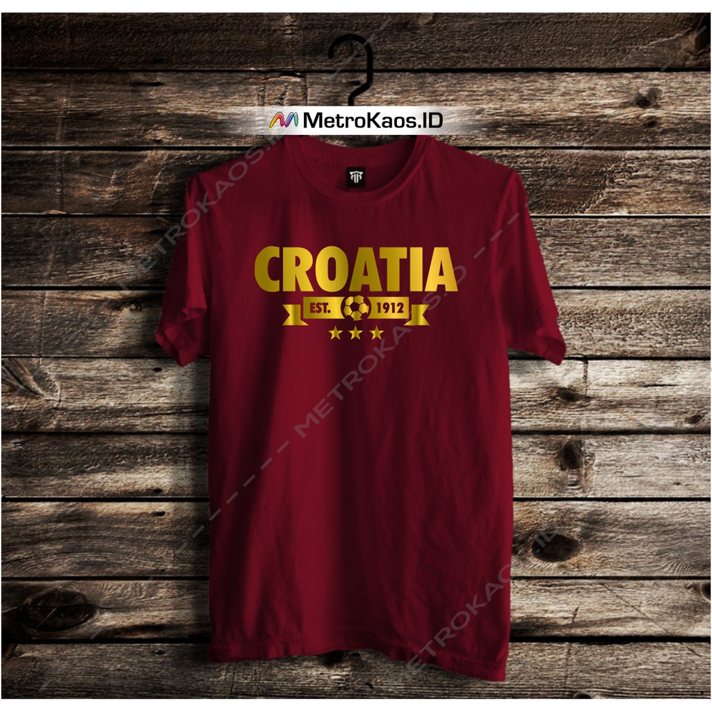 Jersey Kaos T-shirt Euro Piala Dunia Croatia Kroasia