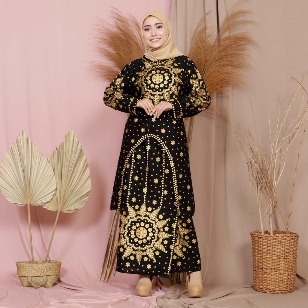 SETELAN TUNIK KURUNG MATAHARI SONGKET BATIK JUPRI RUMAH KEBAYA BANDUNG RUMAH SONGKET BANDUNG GAUNHIJABSALE SONGKET PALEMBANG BATIK JUPRI