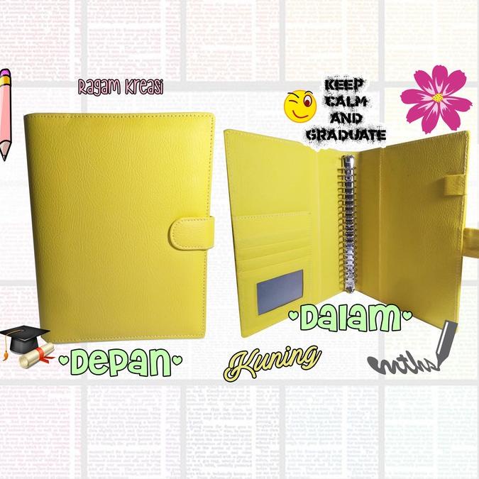 

(PROMO ERD70) Binder Polos KULIT 26 Ring B5 ☆