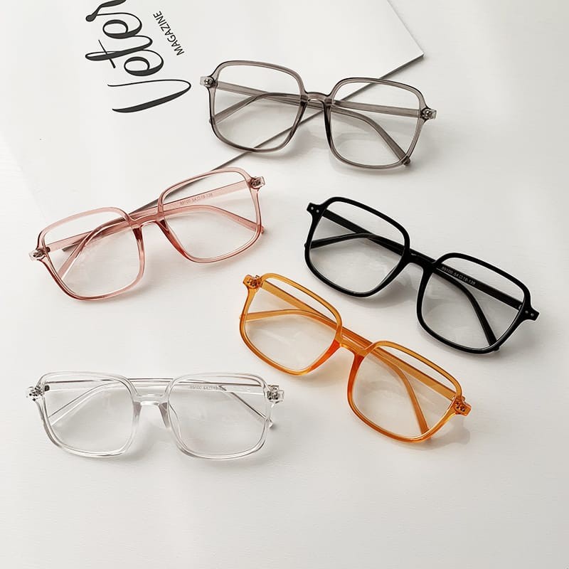 Kacamata Wanita Hitam Kotak Gaya Style Sunglasses Kaca Mata Fashion Eyewear Import Real Pict-1