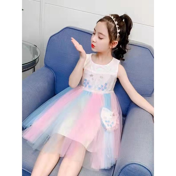 (LOLI-JKT) BD-207 GAUN PESTA ANAK CEWEK FREE BAG SIZE 110-160