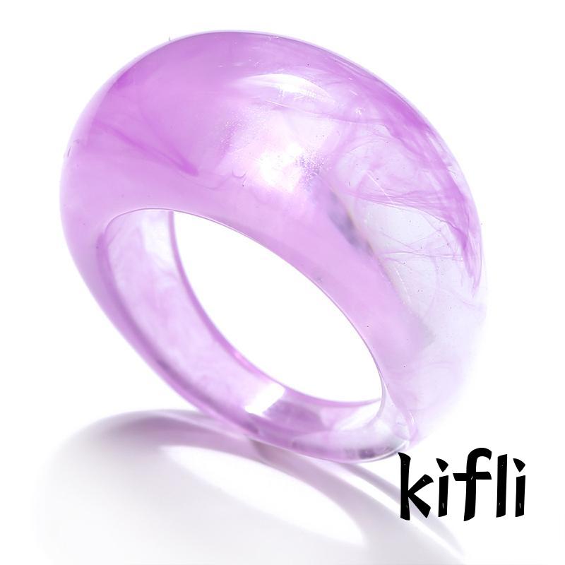 Cincin,Resin Desain Simple Retro,Untuk Wanita