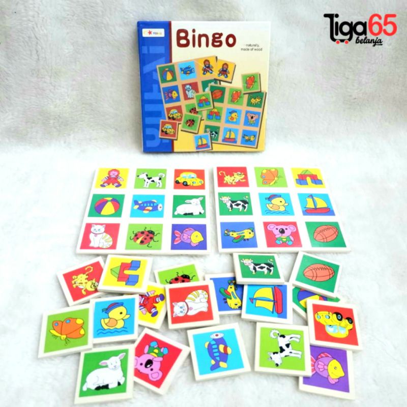 365 Mainan Edukasi / Mainan Kayu / Bingo / Puzzle Kayu Bingo