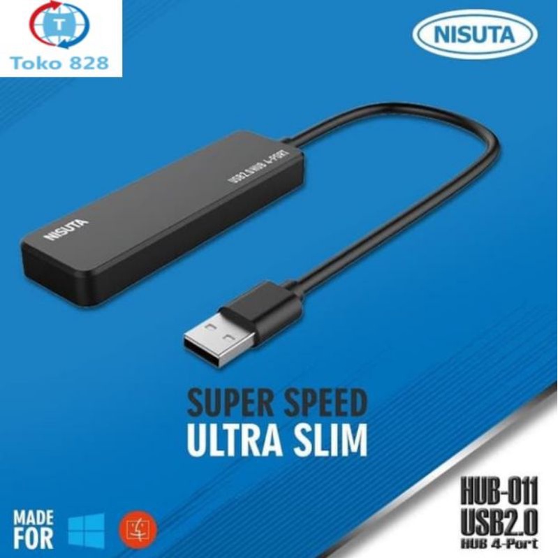Nisuta Mikuso HUB-011 USB HUB 4 Port Slim