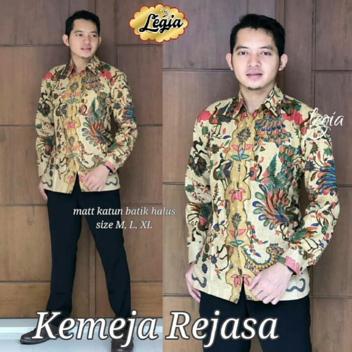 hem batik rejasa/ batik cowok/ hem panjang