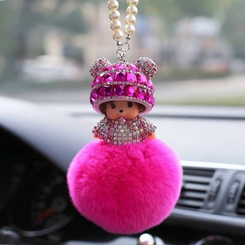 gantungan spion mobil monchichi