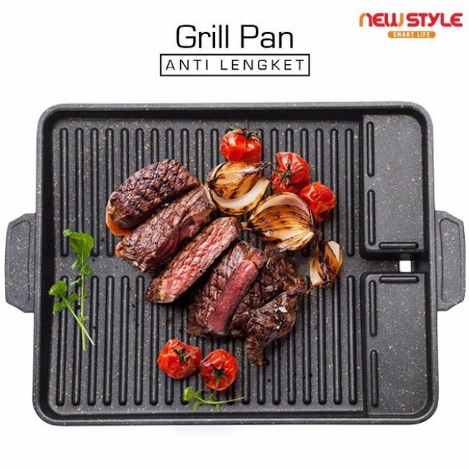 Yakiniku Grill Pan / UGO Korean BBQ Grill Pan / Grill Plate / Wajan Pemanggang Daging Barbeque