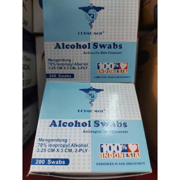Alkohol  swab 70%  isi 200/ Alcohol swab