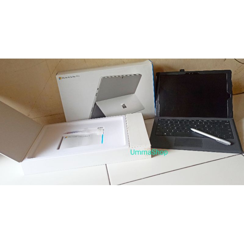 Microsoft Surface Pro 4 + Keyboard + Pen ORI second preloved Like New