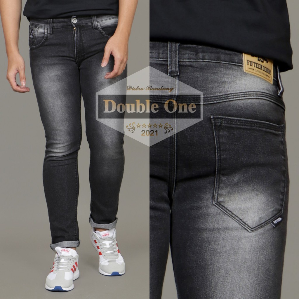 Celana Jeans Pria Slim Fit Stretch Black Jazz BH Original Celana Jeans Pria Slim Fit Stretch Black Jazz BH Original