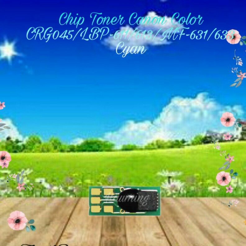 Chip Toner Canon CRG 045 CRG045 LBP612cdw LBP611 LBP613 MF631 MF632 MF633 MF634 Cyan