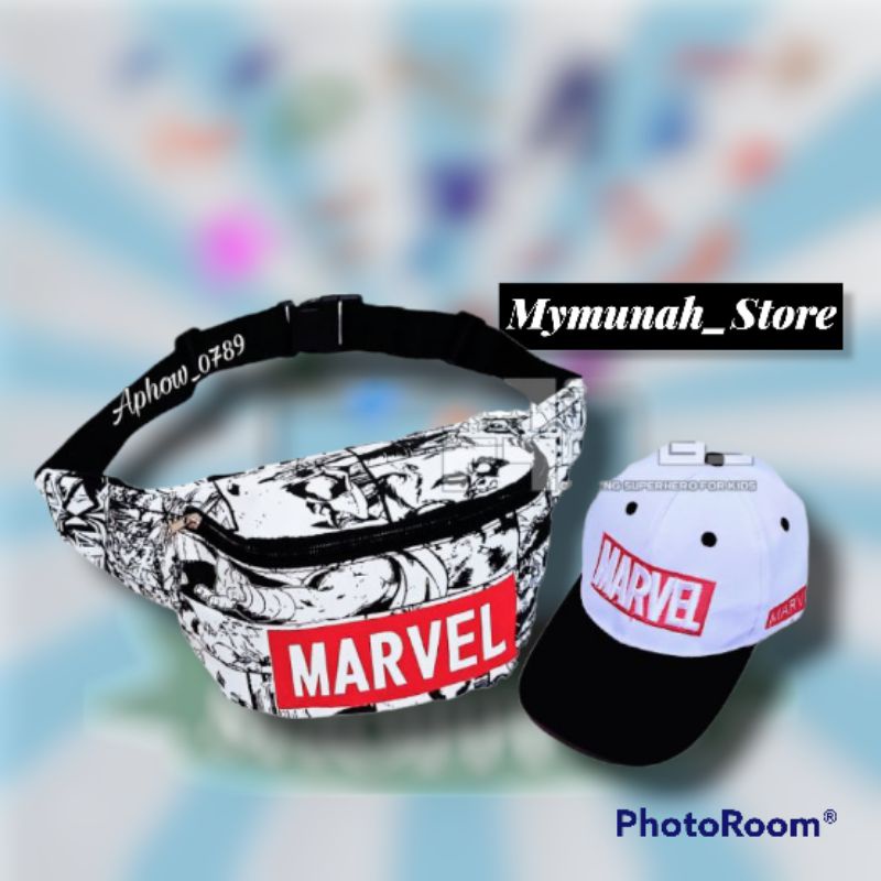 Waistbag Tas Selempang Anak Laki-Laki Karakter Marvel Murah