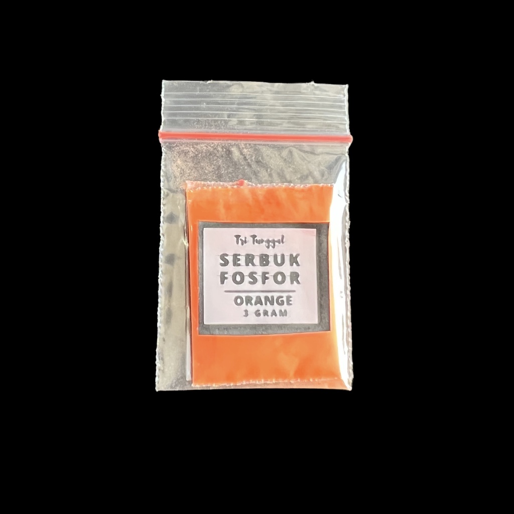 Serbuk Fosfor ORANGE 8gr Glow In the Dark DIY Bubuk Sablon Nyala Dalam Gelap Berwarna Resin Color Colorful Gram Slime Phosphor Sprinkle Manik Kelap Kelip Campuran Prakarya Kerajinan Craft Crafting Art Seni Kesenian