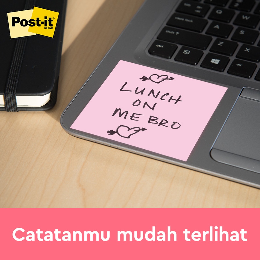 POST IT 3M 654-1MP Original Millennial Pink 76x76 1 Pad 100 Lembar