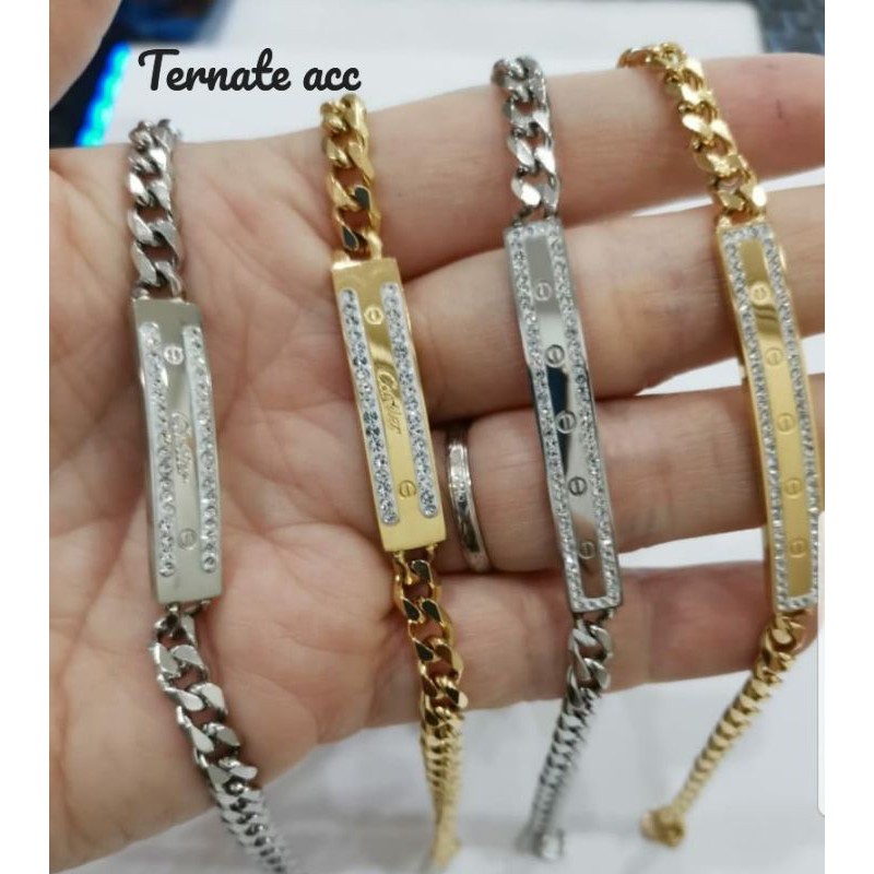 gelang tangan rantai titanium Cartier