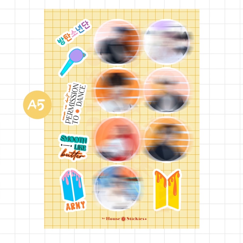 Stiker Kpop BTS Unofficial (Fanmade)