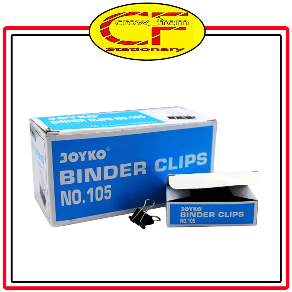 

Penjepit Kertas / Binder Clip NO 105 107 111 155 200 260 (Kotak Kecil/12Pcs)