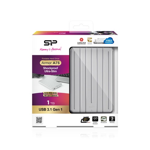 Silicon Power External Hard Disk Armor A75 1TB Ultra Slim