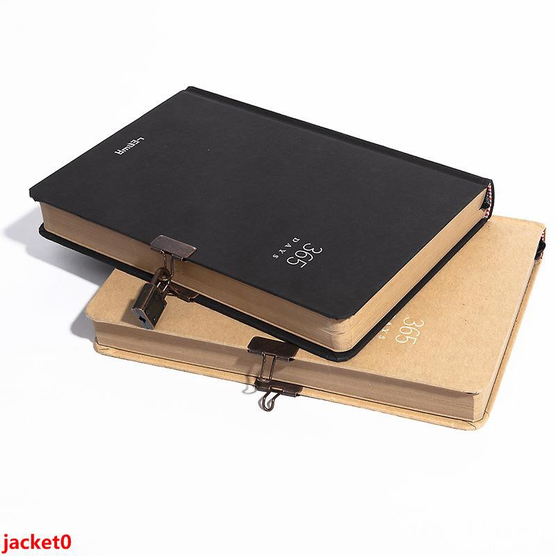 Buku Catatan/diary/agenda/diary 365 Hari Bahan Kertas Kraft Tebal