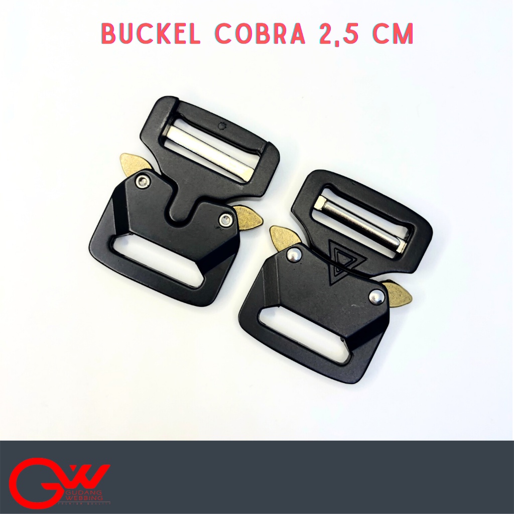 buckle cobra tactical 2,5 cm / selot besi 2,5 cm / COBRA 2,5 CM BESI