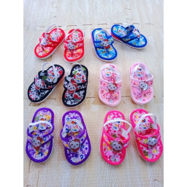 [0-2th] SANDAL BABY BUNYI MOTIF BUNGA FLORAL ANAK CEWEK / SANDAL PREWALKER BAYI  PEREMPUAN / SANDAL PREWALKER BUNYI CITCIT FLOWER