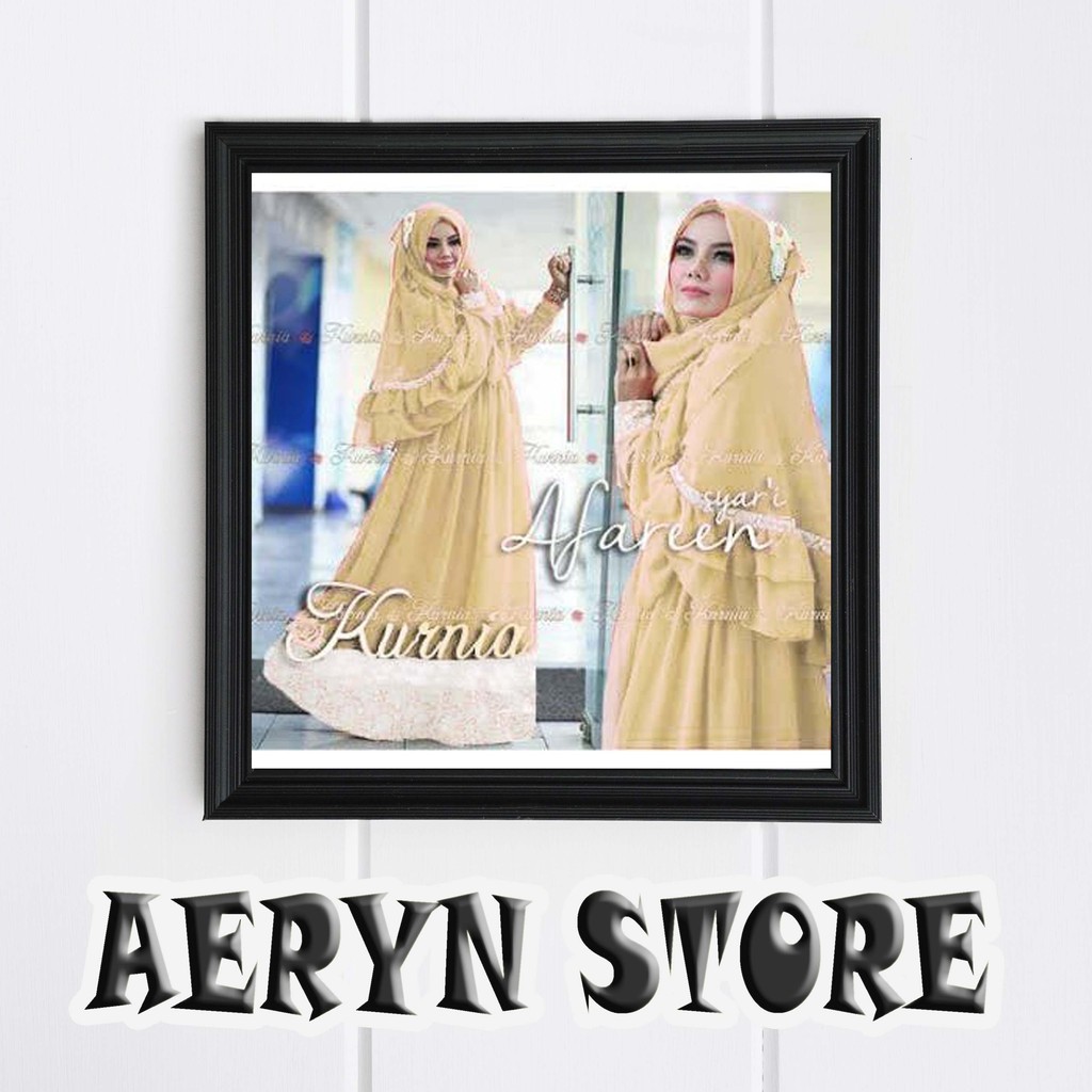 Bergo kurnia cream baju muslim wanita Gamis Wanita/Busana Muslim/Kaftan/Abaya/maxidress/gamis syari/