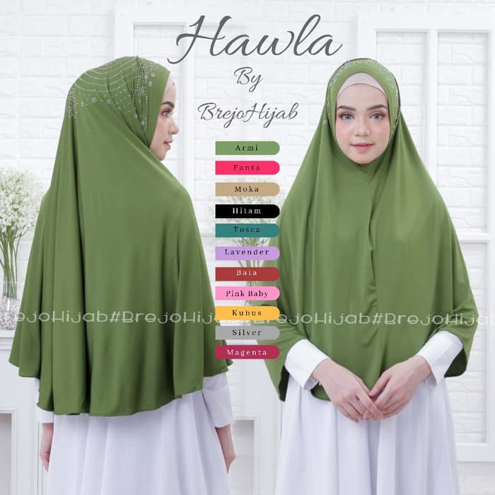 Khimar Jersey Hawla / Bergo Daily / Jilbab Instan / Khimar Payet Mutia