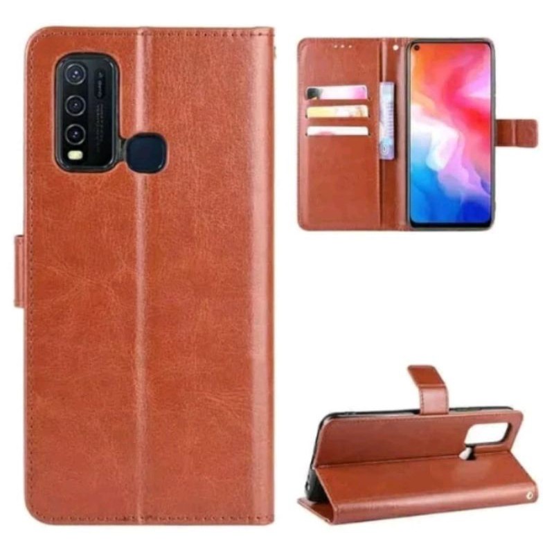 Dompet Hp Flip Case Vivo Y50/Y30 Y 50 Y 30 Flipcase Casing Cover Sarung Leather Wallet Card Slot