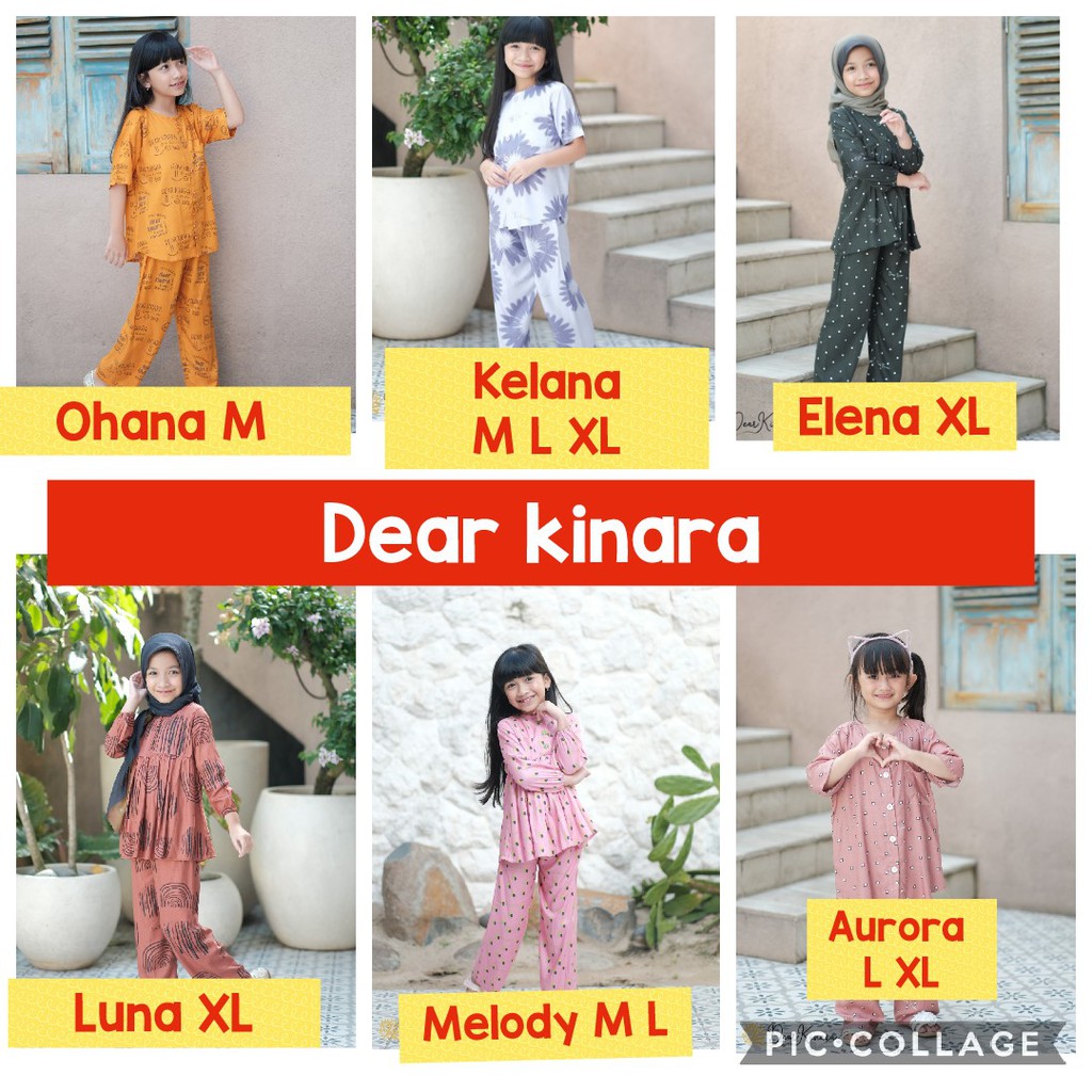 Piyama XL anak baju tidur pajamas Dear little Kinara DearKinara littleKinara