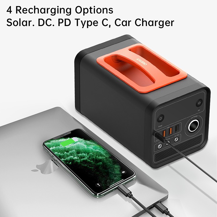 Power bank station Choetech 83200mah Solar panel Dc Ac Lighter car Usb-A Qc 3.0 pd Type-c 300w Bs002 - Powerbank bs-002