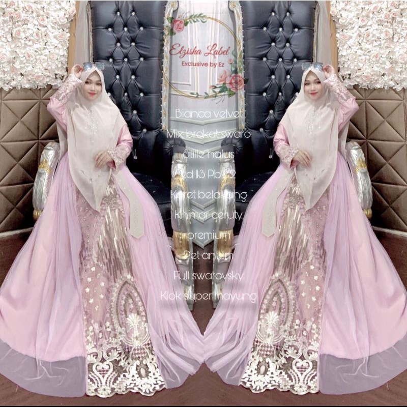 SET BRUKAT MEWAH ORIGINAL ELZISHA LABEL