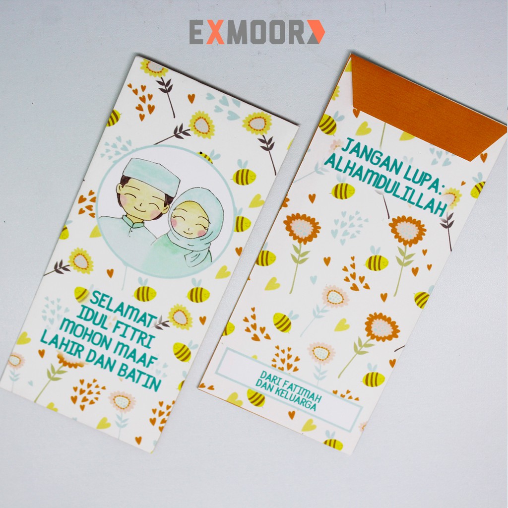 Angpao Lebaran Custom Nama Kode 11 Set 10 pcs